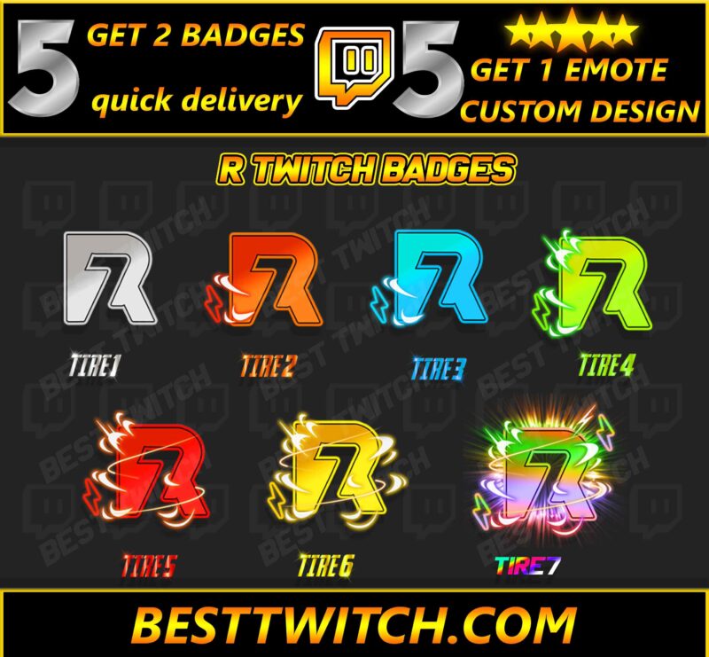 perfect for streamers looking to customize their subscriber