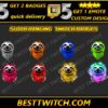 Sloth Hanging Twitch Badges Cute & Chill Subscriber Icons