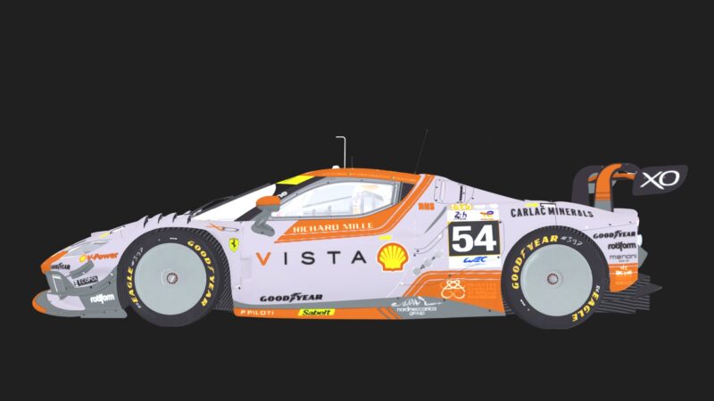 Ferrari 296 GT3 3D Model | High-Poly & Low-Poly Racing Car