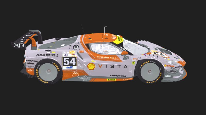 Ferrari 296 GT3 3D Model | High-Poly & Low-Poly Racing Car