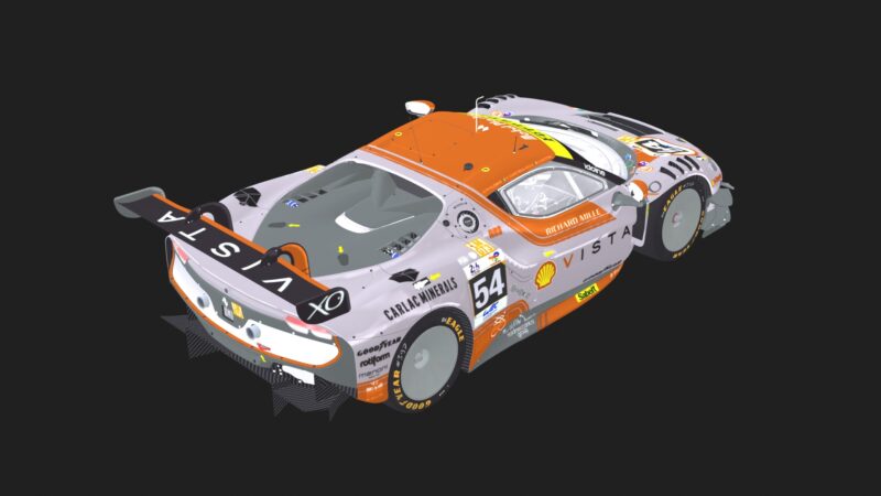 Ferrari 296 GT3 3D Model | High-Poly & Low-Poly Racing Car
