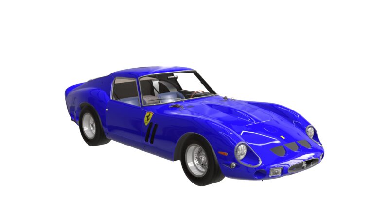 Ferrari 250 GT Berlinetta Lusso 1962 3D Model Classic Sports Car