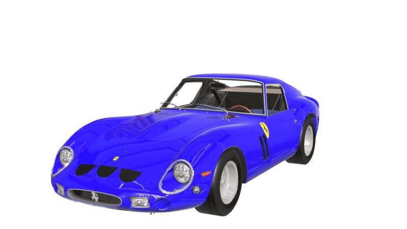 Ferrari 250 GT Berlinetta Lusso 1962 3D Model Classic Sports Car