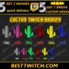 Cactus Twitch Sub Badges Adorable & Prickly Loyalty Emotes