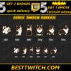 Corgi Twitch Sub Badges Adorable Tiered Loyalty Emotes
