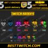 Husky Dog Twitch Sub Badges Adorable Tiered Loyalty Emotes