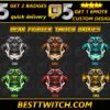 Bear Fighter Twitch Sub Badges 6 Fierce Bear-Themed Sub/Bit Badges
