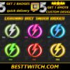 Lightning Bolt Twitch Sub Badges Electrifying Tiered Subscriber Icons