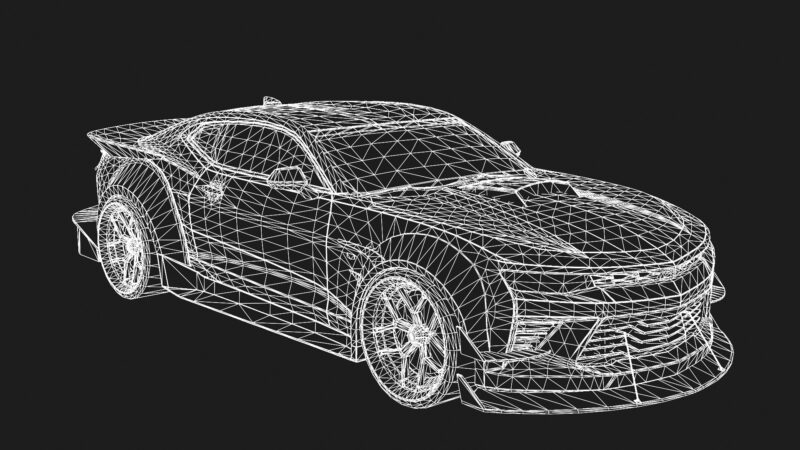 2022 Chevrolet Camaro 3D Model High-Quality Sports Car Model