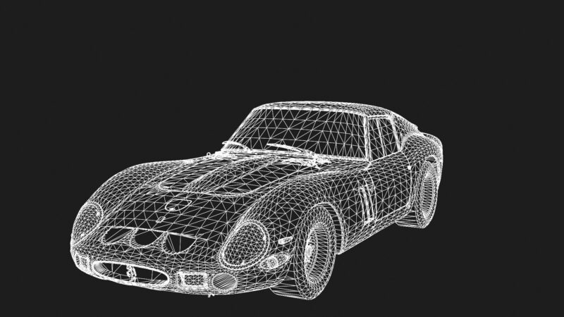 Ferrari 250 GT Berlinetta Lusso 1962 3D Model Classic Sports Car