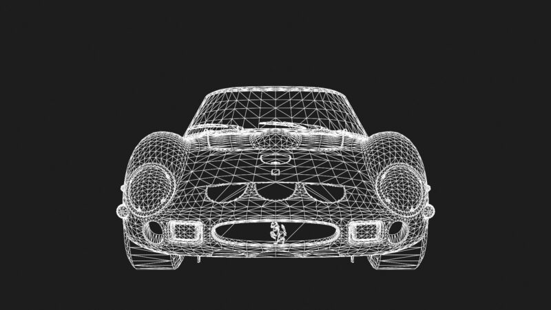 Ferrari 250 GT Berlinetta Lusso 1962 3D Model Classic Sports Car