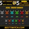 Devil Twitch Sub Badges Custom Tiered Twitch Badges