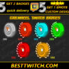 Car Wheel Twitch Sub Badges Custom Tire Subscriber Badges