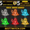Custom Ninja Twitch Sub Badges – Tiered Set for Streamers